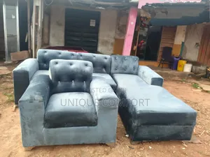 Brand New Top Quality Padded L Shape Section Sofa With Single Seater