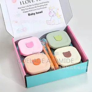 4- In-1 Glass Baby Food Storage Bowl Set