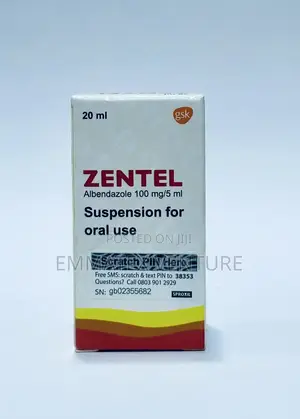 Zentel Suspension 100mg (Albendazole) X20ml