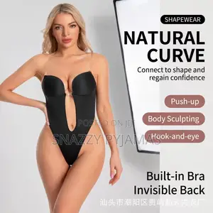 Backless Invisible Body Shaper Bodysuit – Deep v Plunge Shapewear