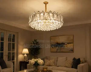 Living Room Crystal Pendant Light