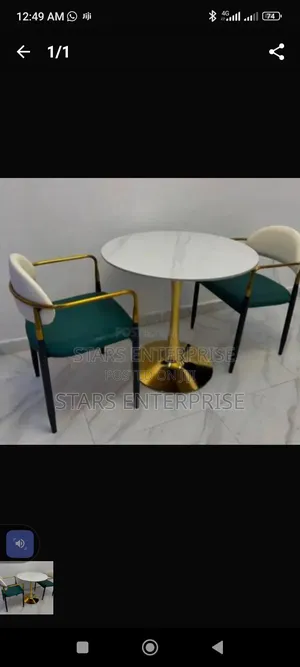 2 Seater Classic Marble Dining.