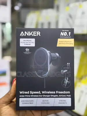 Anker Prime 25w Maggo, Aircool, Pad Wireless Car Charger