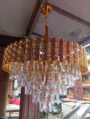 Modern Crystal Chandelier With Bulb