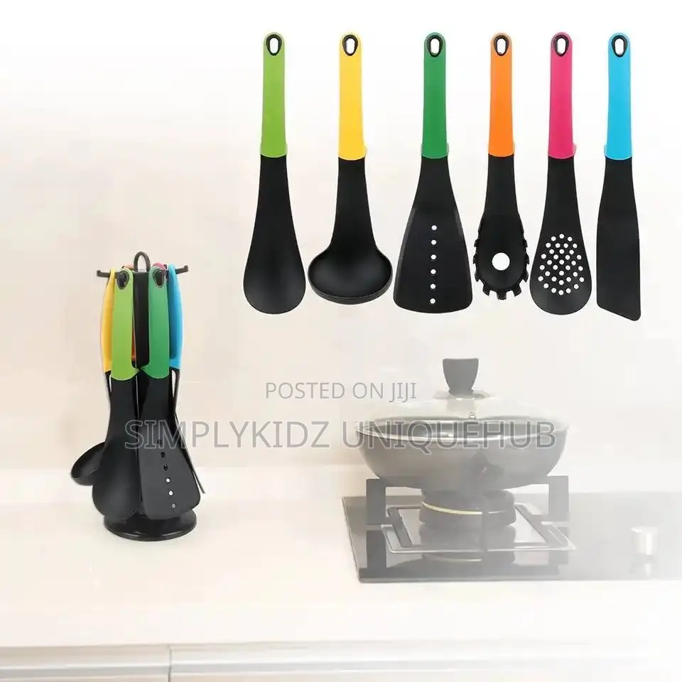 Multicolor Non-Stick Cooking Spoon Set