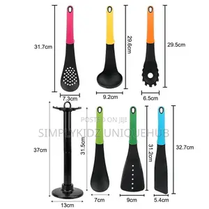 Multicolor Non-Stick Cooking Spoon Set