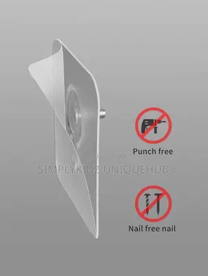 Heavy-Duty Transparent Adhesive Wall Hooks - 5pcs
