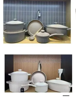 Uakeen Ceramic Cookware Set (High-Quality) 5pcs