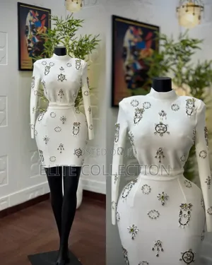 Luxury Rhinestone Bandage Skirt Set S,M,L,Xl Quality