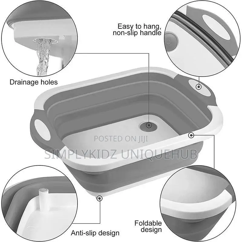 3-in-1 Foldable Chopping Board