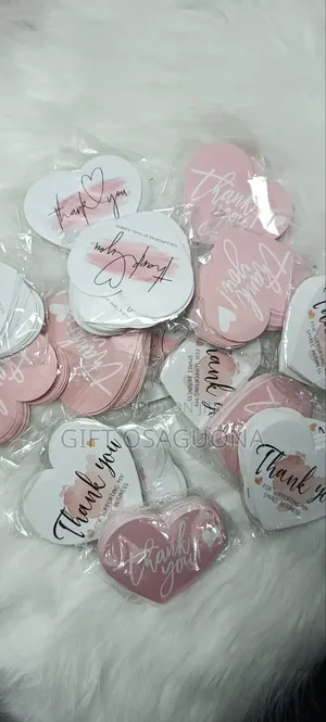 Heart Shape Thank You Cards