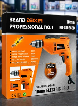 Beand Decker 10mm Electric Drill Machine – Brand New (550w)