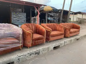 Burnt Orange Tortoise Chairs Set