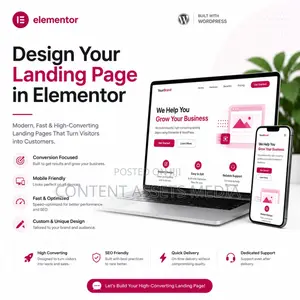 Design Your Landing Page in Elementor (Wordpress)