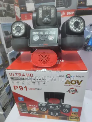 Black Spot Eliminator 4lens 3ptz Solar CCTV Camera