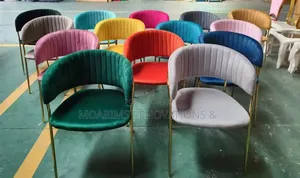 Modern Dining or Dormitory Velvet Chair