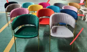 Modern Dining or Dormitory Velvet Chair