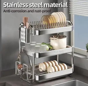 3 Tier Stainless Steel Plate Rack