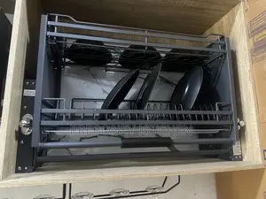 Pull Down Plates Rack 80cm