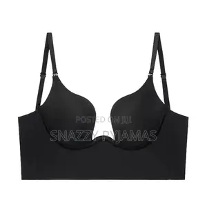 Deep Plunge Backless Bra / Low Cut Invisible Underwear