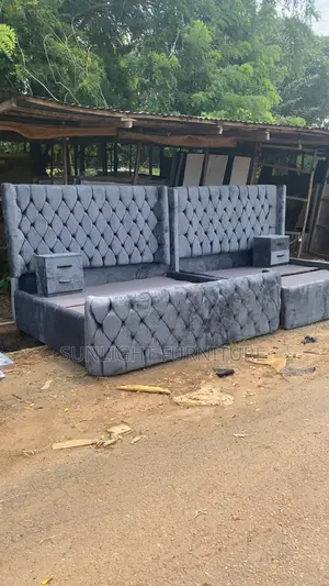 6 by 6 Bed Frame Made by Sunlight Furniture