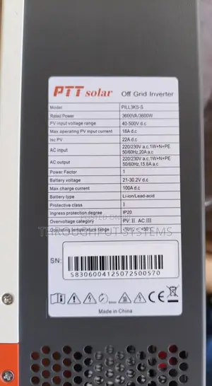 PTT- Inverter Hybrid 3.6kva/24v