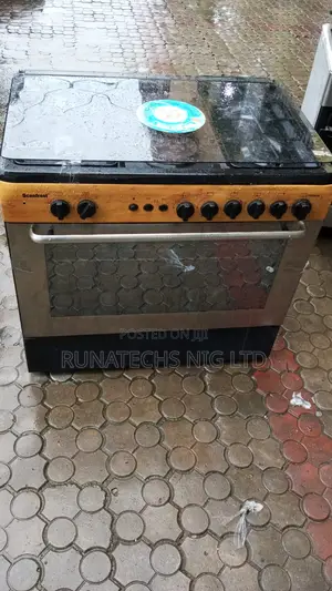 Scanfrost 60x90 Deluxe Gas Cooker 6 Burners With Oven Grill Uk Used