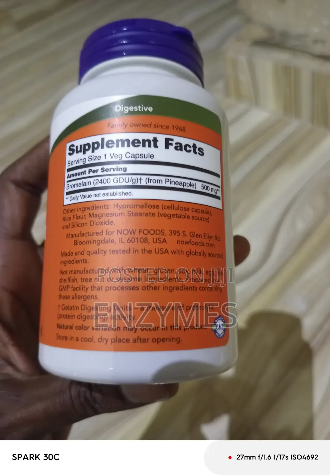 Bromelain Enzyme 120 Capsules