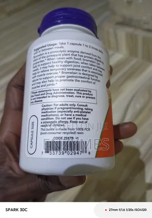 Bromelain Enzyme 120 Capsules
