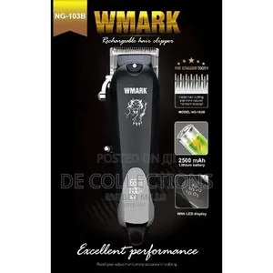 Wmark Rechargeable Cord/Cordless Super Taper Hair Clipper With Led