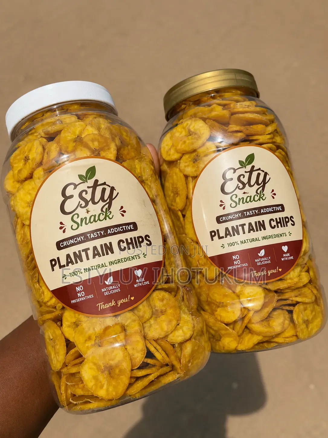 Plantain Chips Available in Different Sizes