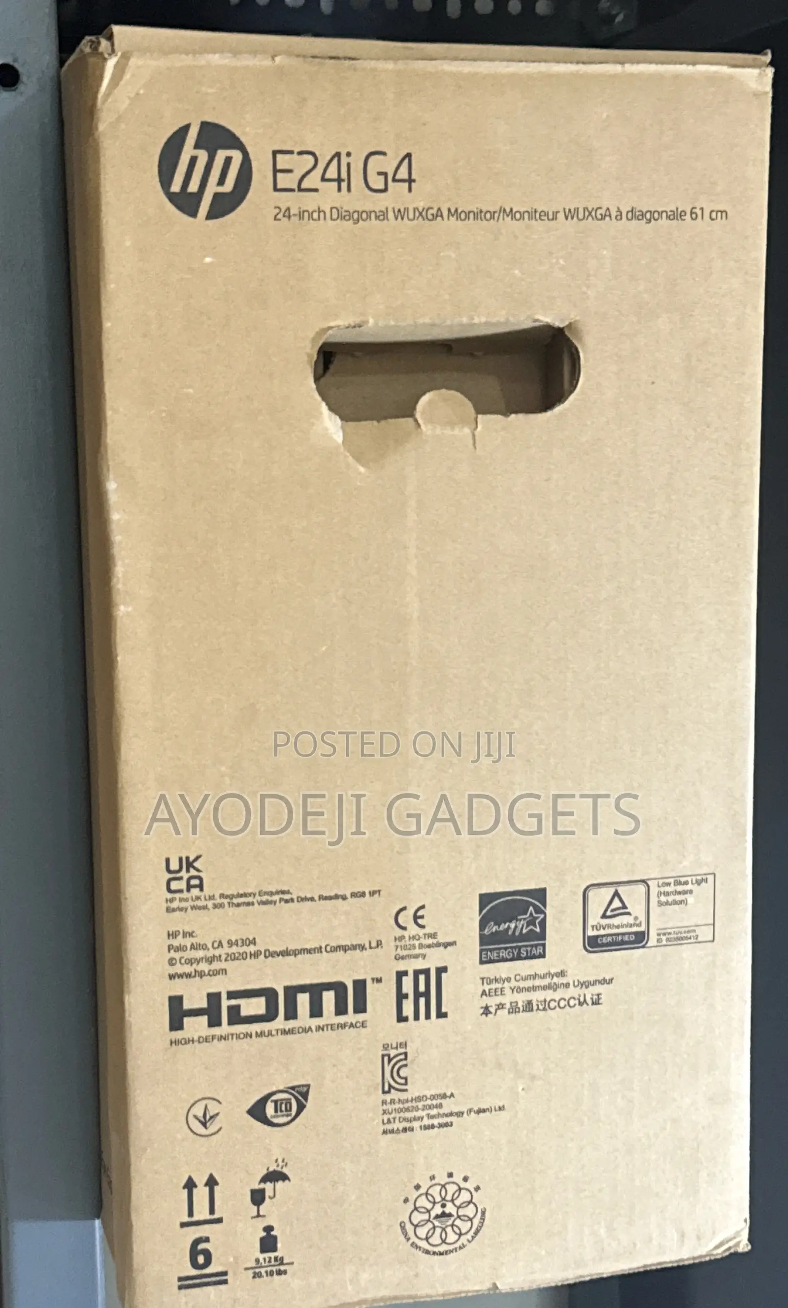 Hp E24i G4 Display Height Angle and Adjustable 24' With Usb Type A,