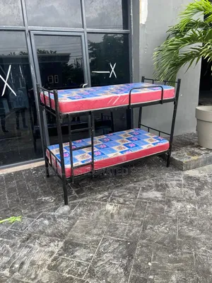 Solid Metal Double Bunk Bed