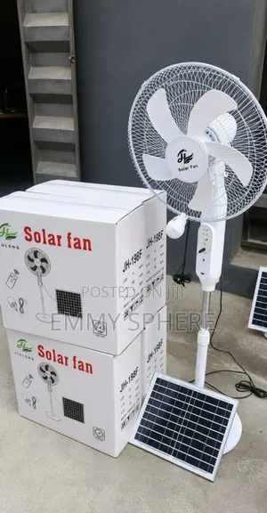 Solar Fan With Solar Panel and Bulb