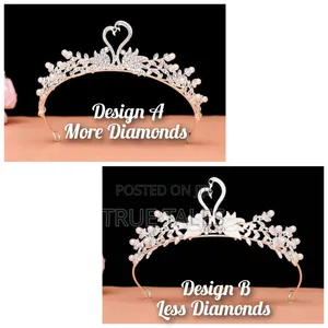 Embellished Crystal Tiara Crowns
