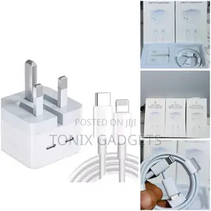 50w Usb-C+C Power Adapter and Usb-C to Lightning Cable