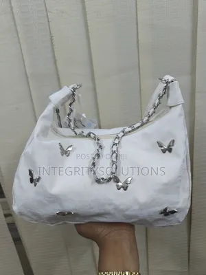 Butterfly Stud Shoulder Hobo Bag