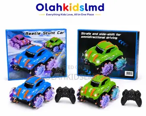 Beetle 4wd Stunt Rc Car – 360° Rotation, Led Lights, Kids Toy