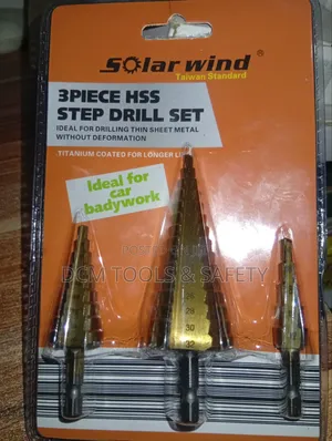 3pcs HSS Step Drill Set