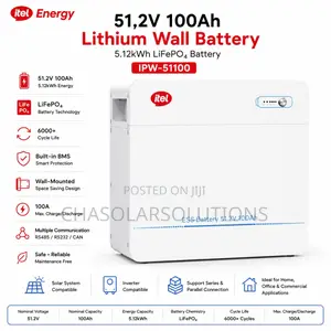 Itel 51.2v 100ah Lithium Wall Battery Model: Ipw-51100