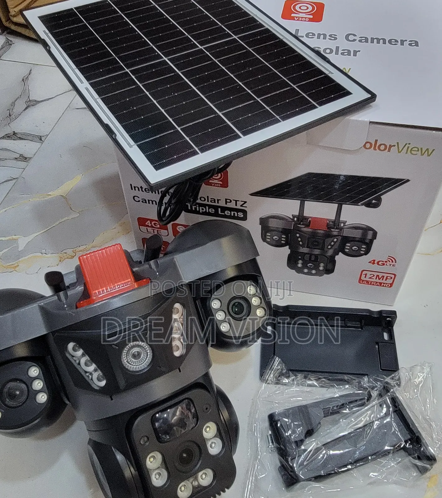 Automatic Rotating Three Lens Solar Camera