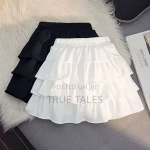 Big Girls 3 Steps Quality Flared Linen Skirts Ages 6 to 20 Years