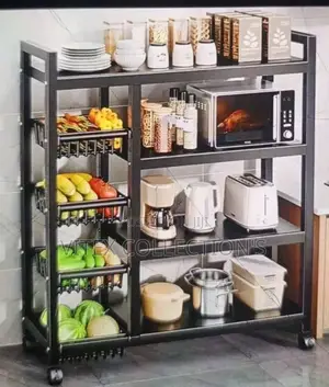 4layer Kitchen Rack With Basket
