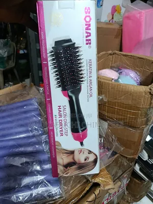 Sonar 2-in-1 Electric Hair Straigtner Brush | Fast Heating Hair Styler