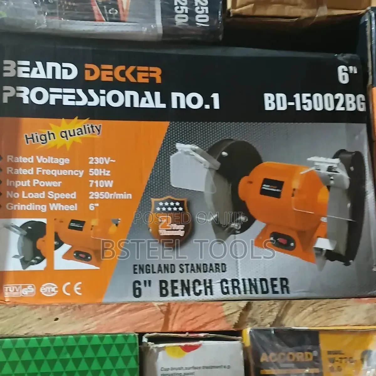Size 6 Be and Decker Bench Grinder