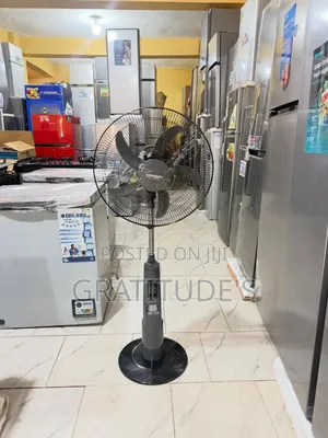 Qasa Rechargeable Fan 
Size: 18inches
Supports Solar Charge Remote