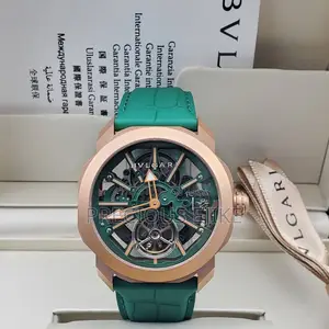 Bvlgari Octo Skeleton Automatic Watch – Rose Gold Blue