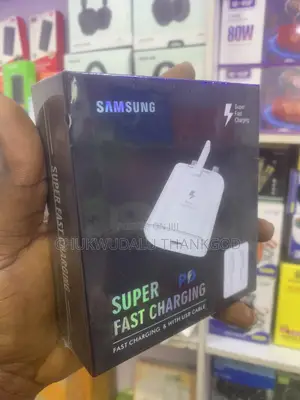 Samsung Original White Super Pd, Fast Charger With Usb Cable