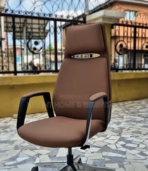 Ultra-Comfort Executive Chair With Ergonomic Support Chrome Accents