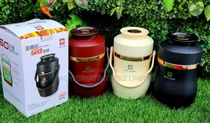 Ailijin 2l Vacuum Insulated Food Flask With Carry Handle
